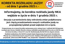 Nowodworska Komunikacja Autobusowa opsroteSnd:75fafsi gcl7t3p1ig 48om l1908ad7aa883436o10ugmacg · Uwaga Pasażerowie! 𝗣𝗹𝗮𝗻𝗼𝘄𝗮𝗻𝗮 𝗱𝗼 𝘄𝗱𝗿𝗼𝘇̇𝗲𝗻𝗶𝗮 𝗸𝗼𝗿𝗲𝗸𝘁𝗮 𝗿𝗼𝘇𝗸ł𝗮𝗱𝘂 𝗷𝗮𝘇𝗱𝘆 𝘄𝗲𝗷𝗱𝘇𝗶𝗲 𝘄 𝘇̇𝘆𝗰𝗶𝗲 𝗼𝗱 𝗱𝗻𝗶𝗮 𝟭 𝗴𝗿𝘂𝗱𝗻𝗶𝗮 𝟮𝟬𝟮𝟱 𝗿. Decyzja podyktowana jest chęcią lepszego poinformowania pasażerów o zmianach, a także przedstawienia finalnego rozkładu jazdy przynajmniej na tydzień przed jego wdrożeniem. Rozkłady jazdy NKA będą opublikowane w następnym tygodniu. Planowana jest także akcja informacyjna w autobusach NKA gdzie rozdamy zainteresowanym Informatory Pasażera. 𝗭𝗮𝘇𝗻𝗮𝗰𝘇𝗮𝗺𝘆, 𝘇̇𝗲 𝗳𝗶𝗻𝗮𝗹𝗻𝗲 𝗿𝗼𝘇𝗸ł𝗮𝗱𝘆 𝗷𝗮𝘇𝗱𝘆 𝗿𝗼́𝘇̇𝗻𝗶𝗮̨ 𝘀𝗶𝗲̨ (𝗼 +/- 𝟭𝟬 𝗺𝗶𝗻𝘂𝘁) 𝘄 𝘀𝘁𝗼𝘀𝘂𝗻𝗸𝘂 𝗱𝗼 𝘇𝗮𝗽𝗿𝗲𝘇𝗲𝗻𝘁𝗼𝘄𝗮𝗻𝘆𝗰𝗵 𝘇𝗮ł𝗼𝘇̇𝗲𝗻́. 𝗞𝗼𝗿𝗲𝗸𝘁𝗮 𝗿𝗼𝘇𝗸ł𝗮𝗱𝘂 𝗷𝗮𝘇𝗱𝘆 𝗱𝗼𝘁𝘆𝗰𝘇𝘆: – zmiany trasy i rozkładu linii N4 (poprzez usunięcie jej z terenu Osiedla Okunin), – zmiany rozkładów popołudniowych kursów na linii N5 – minutowych korekt w liniach N1 oraz N2. – uruchomienia trzech nowych kursów N5 w weekendy. – każdorazowego przejazdu przez przystanek „Dworcowa (PKP Modlin)” oraz „Kopernika” w ramach weekendowych kursów N5, – zmian w rozkładzie weekendowych kursów N5. Rozkład jazdy dla linii N3 nie ulega zmianie. Dokonaliśmy analizy wszystkich zgłoszeń i wniosków złożonych w ramach konsultacji. Serdecznie dziękujemy za poświęcony czas i przekazane uwagi. Liczymy, że wdrożenie korekty rozkładu jazdy pozwoli na punktualniejszą jazdę naszych autobusów w popołudniowym szczycie. Do zobaczenia w Nowodworskiej Komunikacji Autobusowej!