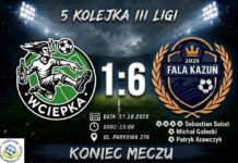 Cztery gole Sabata i pewna wygrana Fali Grafika z wynikiem meczu FC Wciepka – Fala Kazuń 1:6