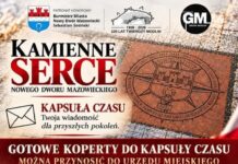 List do mieszkańców roku 2226 Plakat akcji Kamienne Serce Nowego Dworu Mazowieckiego — kapsuła czasu