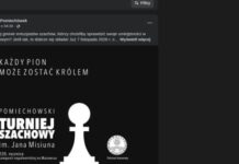 Szachownica czeka w Pomiechówku Plakat Pomiechowskiego Turnieju Szachowego im. Jana Misiuna