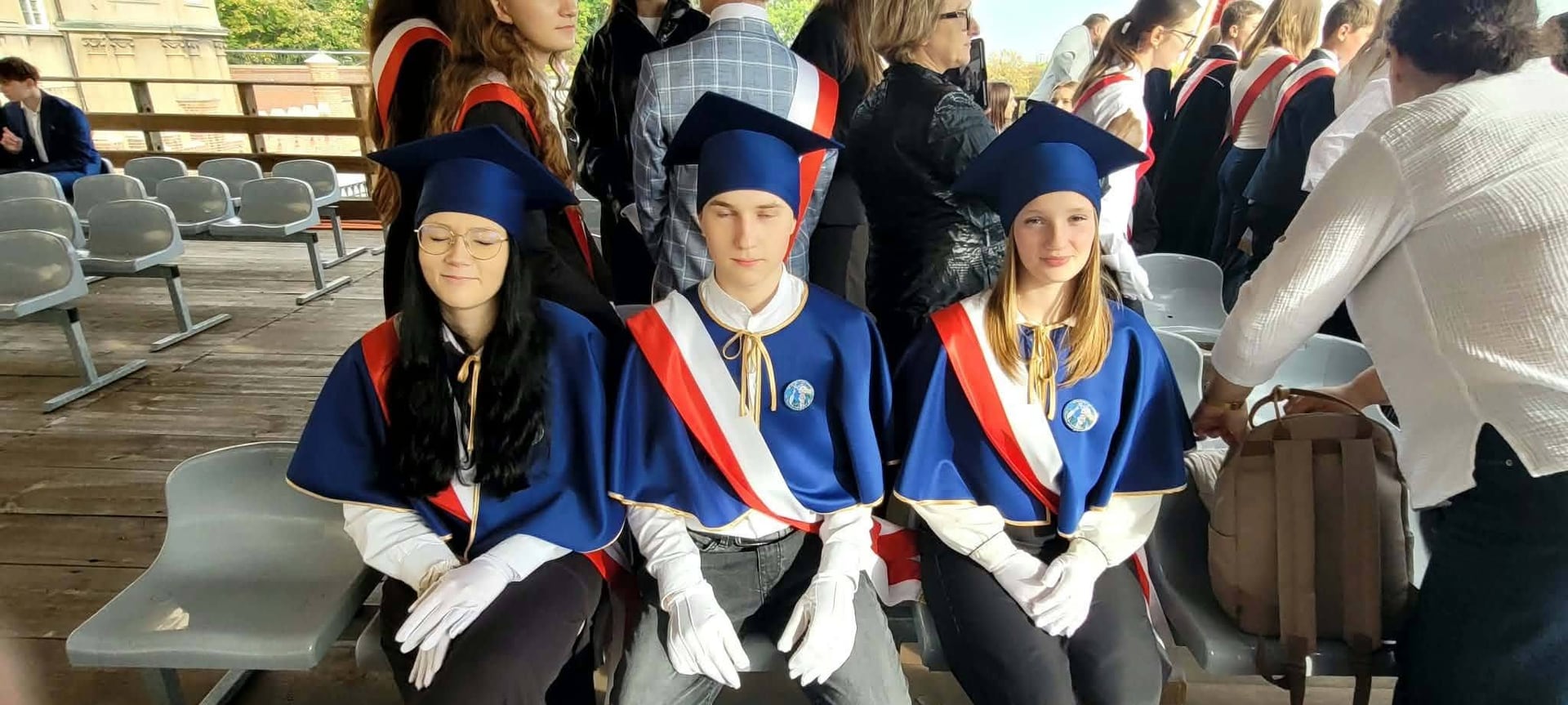 Z patronem szkoły na Jasnej Górze